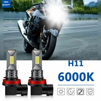 Faros LED blancos para moto Suzuki Hayabusa RMX450Z Vstrom 650 1000 Foto 1 de 4