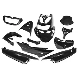 Kit de revestimiento 11 piezas Maxtuned, negro metálico para Aprilia SR50 1997-2004 - Imagen 1 de 12