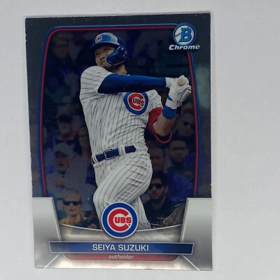 Seiya Suzuki 2023 Bowman Chrome Baseball card Base #16 Chicago Cubs - Image 1 of 2