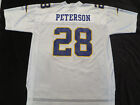 Reebok NFL Minnesota Vikings Logo 28 Peterson White Jersey Shirt Adult XL XLarge
