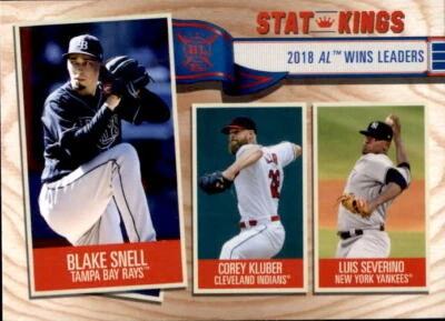 Snell/Kluber/Severino 2019 Topps Big League Stat Kings Card #365 - Image 1 of 2
