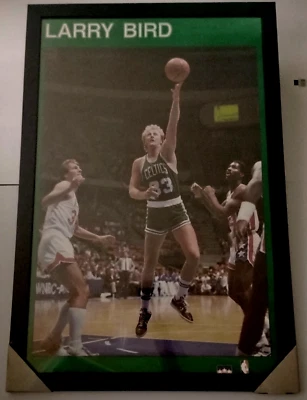 LARRY BIRD BOSTON CELTICS 1987 ORIGINAL NBA STARLINE Poster 22x34 Framed (NEW) - Image 1 of 4