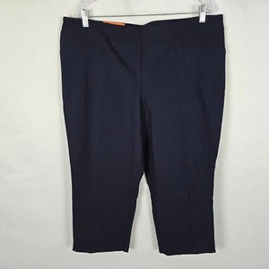Hilary Radley Pants Women's XXL Blue Cropped or Capri NWT - Picture 1 of 22