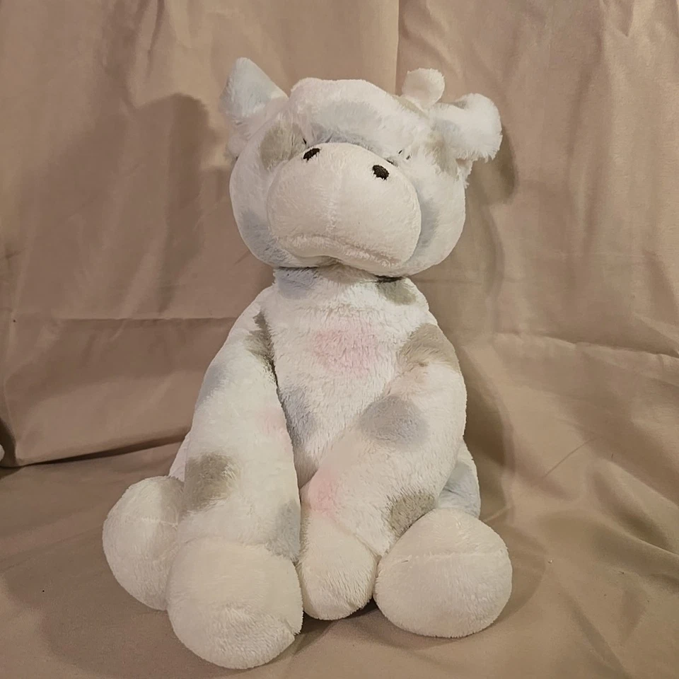 Jirafa Rosa Gris Blanco Ojos Cosidos Amor Pequeña Jirafa Bebé Peluche 12" Juguete Lovey Foto 1 de 4