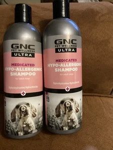 Gnc Ultra Medicated Hypo-allergenic Shampoo 16oz X 2 Bottles New - Picture 1 of 3