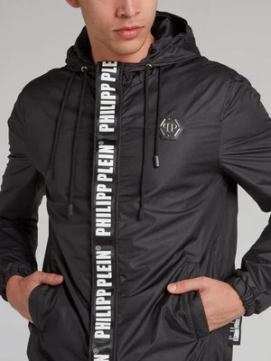 Куртка с капюшоном Philipp Plein черная с несколькими шнурками нейлон размер XXL - Изображение 1 из 4