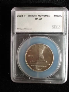 2003 P * UNCIRCULATED WRIGHT MONUMENT COMMEMORATIVE HALF DOLLAR * - Picture 1 of 3