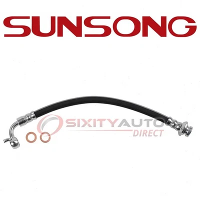 Sunsong Rear Right Brake Hydraulic Hose for 2011-2012 Infiniti G25 2.5L V6 - fa - Imagem 1 de 4