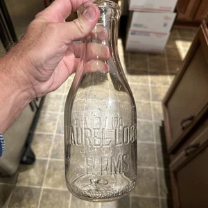 Laurel Locks Farms Belle Alto Farms geprägte Quart Milchflasche Pottstown PA - Bild 1 von 20