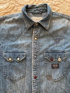 Ralph Lauren Polo Denim Supply Sportsman Cowboy Western Aztec Patchwork Shirt - Picture 1 of 13