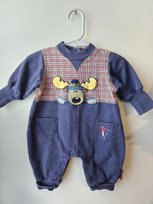 Body Healthtex Vintage Bebé Alce 3-6 Meses 100% Algodón Foto 1 de 3