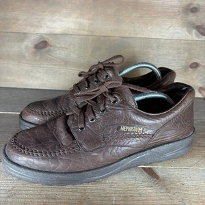 mephisto city hiker mens size 8 shoes brown leather comfort walking sneakers - Picture 1 of 8
