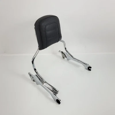 Encosto Harley Chrome Holdfast Sissy Bar fabricante de equipamento original com almofada 2018-2026 Fatboy & Breakout - Imagem 1 de 4
