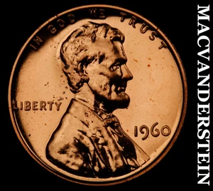 1960 Lincoln Memorial Cent - Choice Gem Proof Lustrous No Reserve #E2140 - Picture 1 of 2