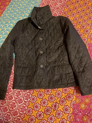 博柏利绗缝夹克黑色 12-14 码 — 第 1/4 张图片