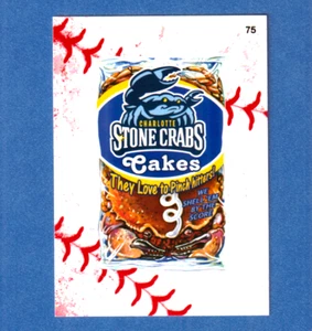 2016 Wacky Packages Baseball Series Lace Parallel -CHARLOTTE CRABS CAKES- #75 - Picture 1 of 1
