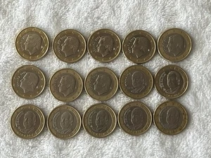 Spain 15 x 1 Euro Coins Circulated 2000, 2001, 2005, 2007-2024 - Picture 1 of 18