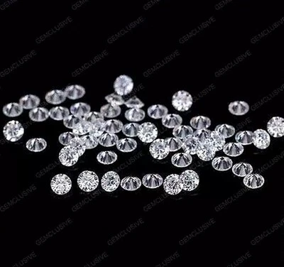Certified 1.1 mm Round Cut CVD Diamond J Color VVS2 Clarity 15 Pcs Lot - Image 1 of 4