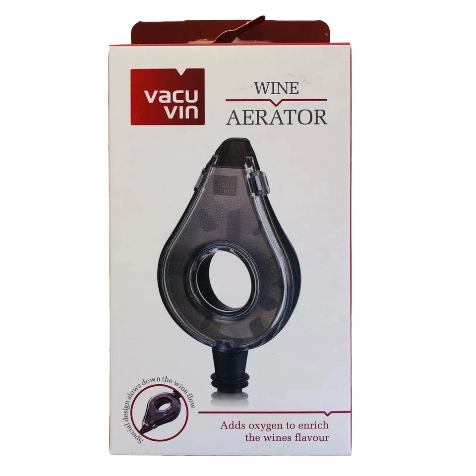 Vacu VIN Wine Aerator Dark Gray Vacuvin1854660