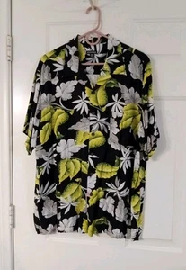 George Tropical Hawaiian Button Up Shirt Men's XL 46-48 Short Sleeve 100% Rayon - Picture 1 of 5