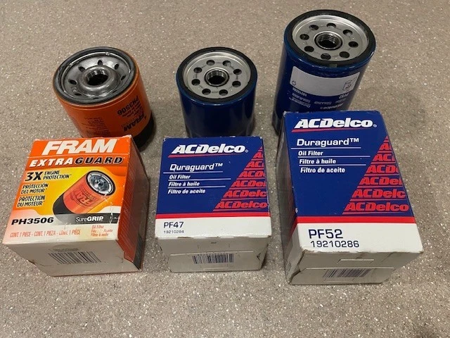 Lote de filtro de aceite de motor - AC Delco PH52 y PH47 - Marco PH3506 - Nuevo stock antiguo Foto 1 de 1