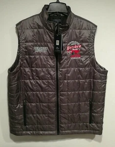 Charles River Apparel Mens Radius Quilted Vest Size XL Dark Grey Side Pockets - Picture 1 of 11