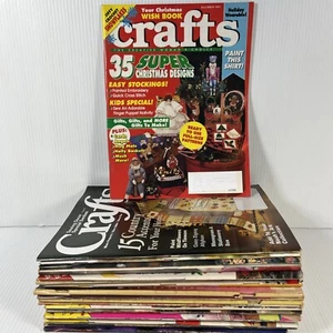 Crafts Magazine Lot Patterns Needlework Craft Sewing Floral Decorating 80s 90s - Imagen 1 de 7
