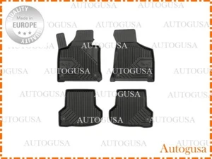 NEW LHD BLACK RUBBER FLOOR MATS CAR LINERS ALL WEATHER FOR AUDI A3 8P 2004-2012 - Picture 1 of 6