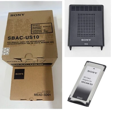 Sony SBAC US 10 Card Reader Writer + MEAD SD01 Adaptor XSCAM EX SDHC - Image 1 of 4