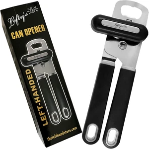 Lefty’S Left Handed Can Opener - Premium Design Black Heavy Duty Stainless Steel - Picture 1 of 12