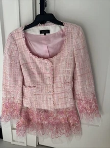 Teri Jon Women’s Tweed 2 Pc Suit Size 12 - Picture 1 of 9