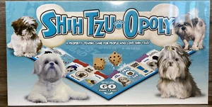 Monopoly Shih Tzu-opoly Game Dog & Shih Tzu Lovers Late For The Sky NEW SEALED - Picture 1 of 13