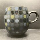 Vintage Denby Polka-dots Slate Grey Stoneware Mug made in England 