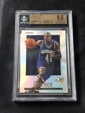 BGS 9.5 Glen Rice 1996-97 SkyBox E-X2000 Credentials 229/499 Hornets #8 Gem Mint