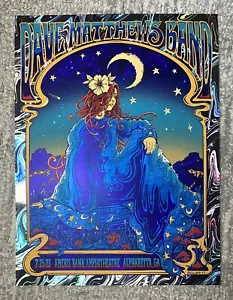 Dave Matthews Band Poster Swirl Foil Alpharetta GA 7/25/2023 Concert Girl - Picture 1 of 7