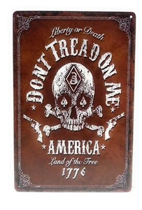 Don't Tread On Me America Land Of The Free American Sign, Liberty Or Death Sign - Picture 1 of 2