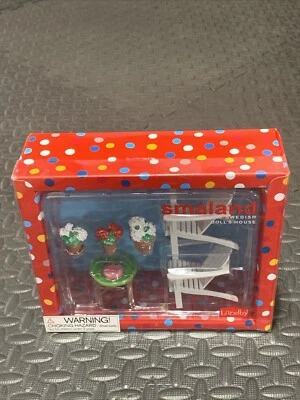 Muebles de jardín para casa de muñecas Lundby Smaland 60.3044 de colección raros coleccionables NUEVO Foto 1 de 4