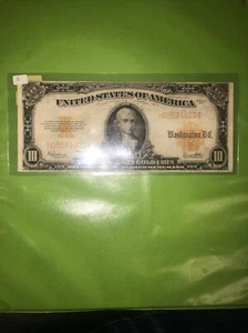 1922 $10 Gold Certificate - Picture 1 of 3