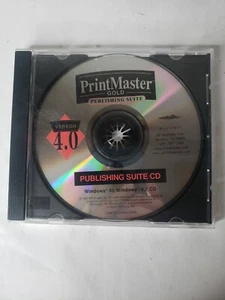 PrintMaster Gold Publishing Suite Version 4.0 V4 Program CD WINDOWS 3.1 95 - Picture 1 of 4