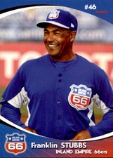 2009 Inland Empire 66ers Grandstand #24 Franklin Stubbs Hitting Coach Card