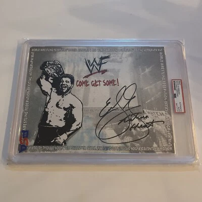 WWF EDDIE GUERRERO SIGNED LATINO HEAT ORIGINAL SKETCH 1/1 8.5x11 PSA DNA RARE - Image 1 of 4