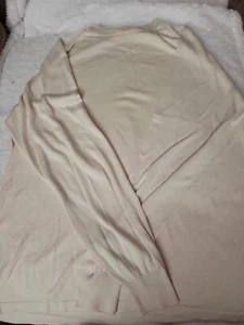 Suéter Vintage Norm Thompson 100% Seda Talla Grande, Crema - Imagen 1 de 4
