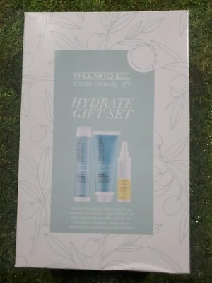 Paul Mitchell Clean Beauty Hydrate Trio (Shampoo, Conditioner & Heat Spray)  1👈 - Image 1 of 4