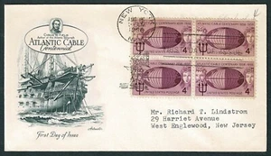 SE68C UNITED STATES 1958 FDC Atlantic cable centennial - Picture 1 of 2