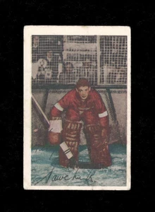 1952 Parkhurst 86 Terry Sawchuk Creased & Light Impressions Great Color HOF Card - Picture 1 of 2