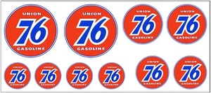 1:43 O SCALE UNION 76 SIGN GAS STATION BUILDING TRUCK WATERSLIDE DIORAMA DECALS - Picture 1 of 1