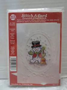 nmi needlemagic inc- stitch-a-gard art. 7003 snowman - Picture 1 of 2