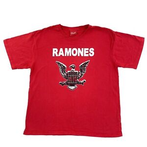 Ramones 2006 hey ho lets go mens red tour t-shirt size L