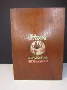 Antique ELLAMS BAN-TAM DUPLICATOR ~ Original Wood Case ~ Menu Model ~ London - Picture 1 of 19