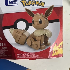 MEGA Pokémon - Build & Show Eevee ~ Posable Figure, 215 Pieces, 4" Tall - Picture 1 of 11
